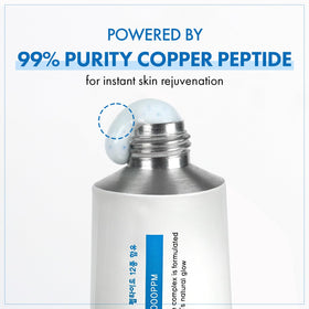TOSOWOONG flatlay of jar with ingredient card showing peptide and collagen benefits