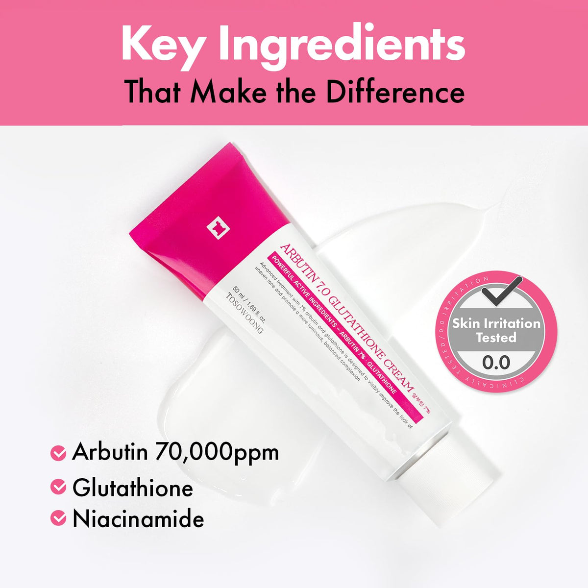 TOSOWOONG cream layered under makeup showing non-greasy, smooth base