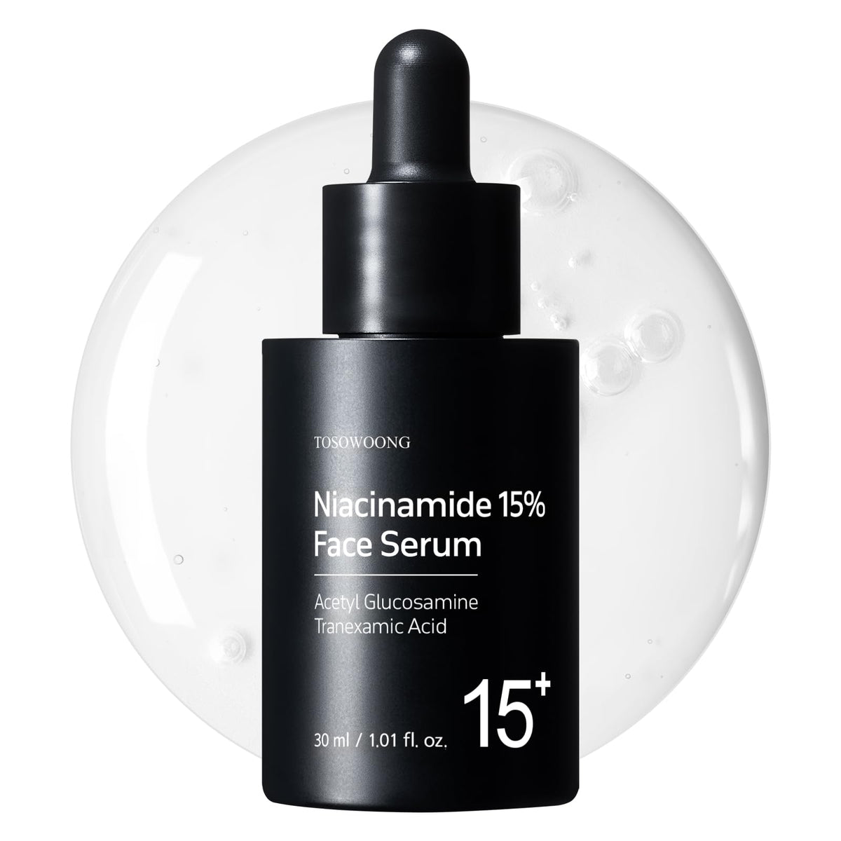 TOSOWOONG front bottle showing sleek label and 30ml size for clear identification
