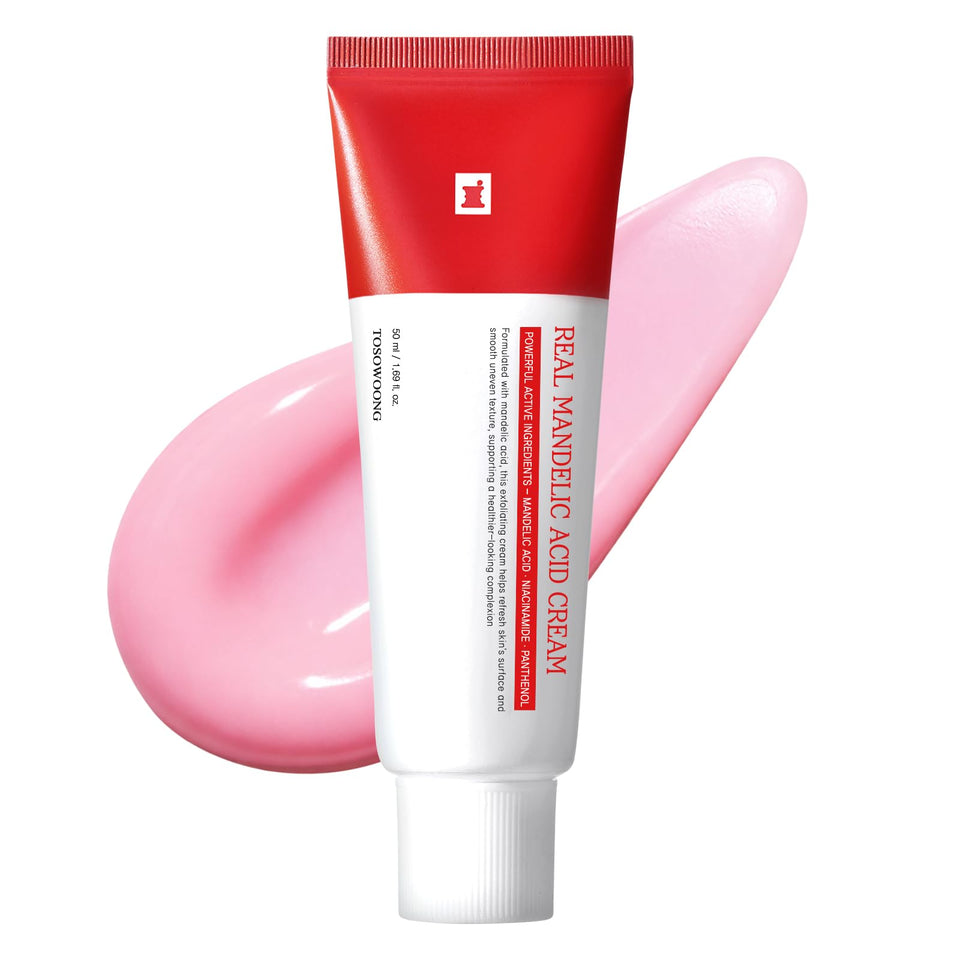 TOSOWOONG front packaging showing product and clear benefit for gentle exfoliation