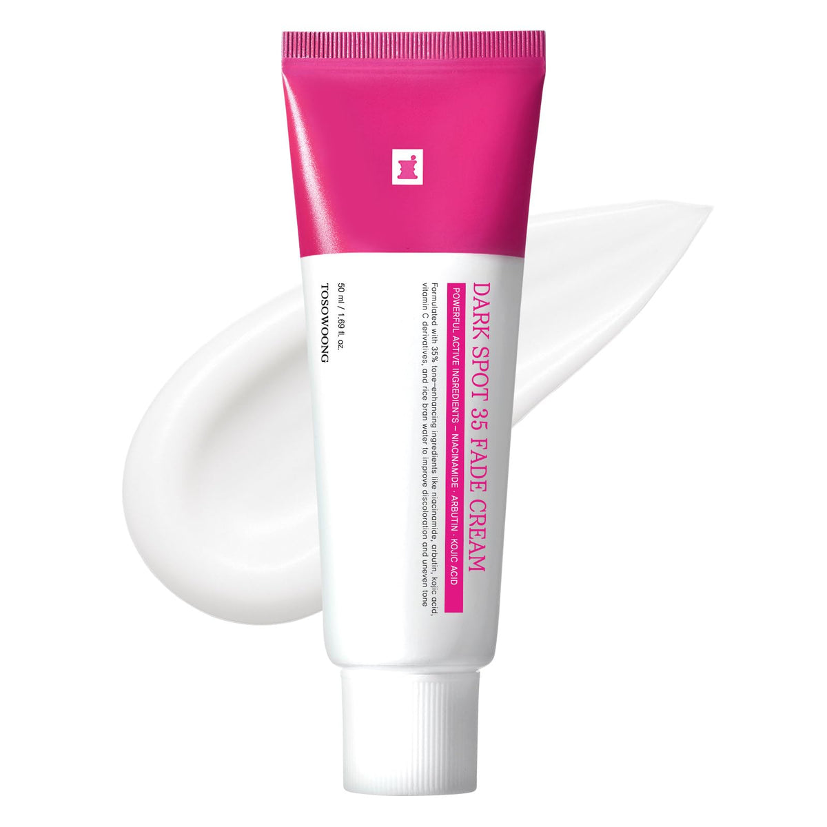 TOSOWOONG front tube showing product branding and clear use instructions benefit clarity