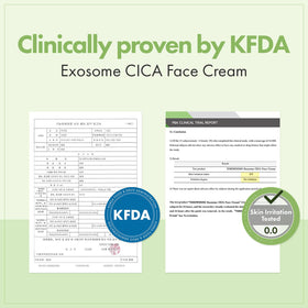 TOSOWOONG label ingredients detail featuring CICA exosomes and hyaluronic acids
