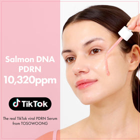 TOSOWOONG ingredient label close-up highlighting PDRN and peptides