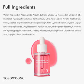 TOSOWOONG on bathroom shelf lifestyle scene promoting daily brightening routine