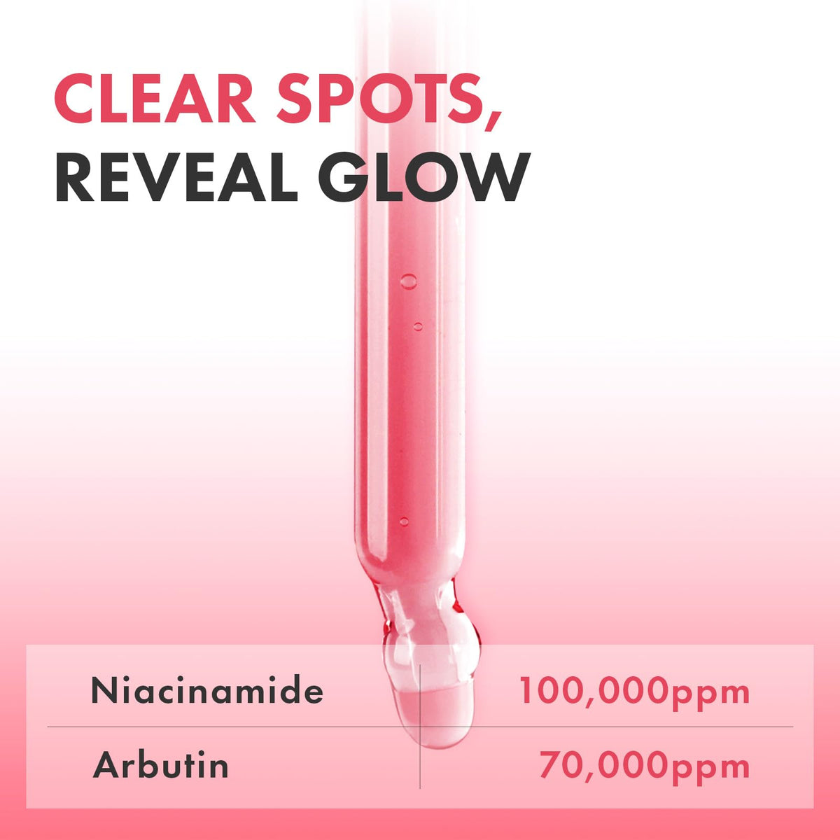 TOSOWOONG close-up serum drop highlighting lightweight texture and quick absorption