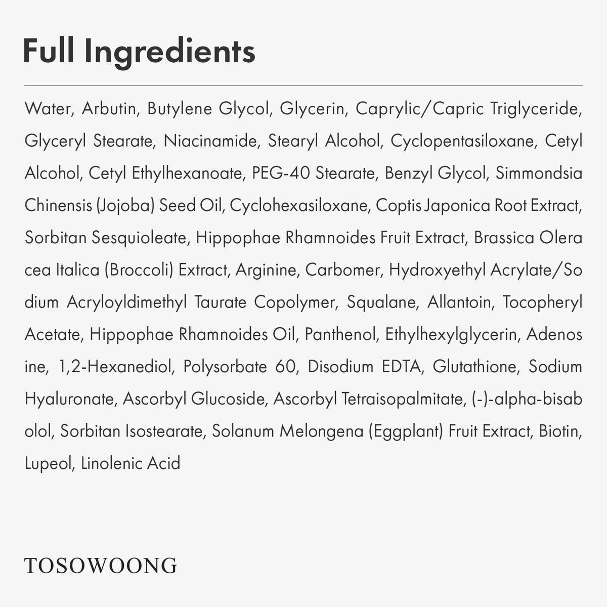 TOSOWOONG on bathroom shelf staged for daily skincare routine benefit