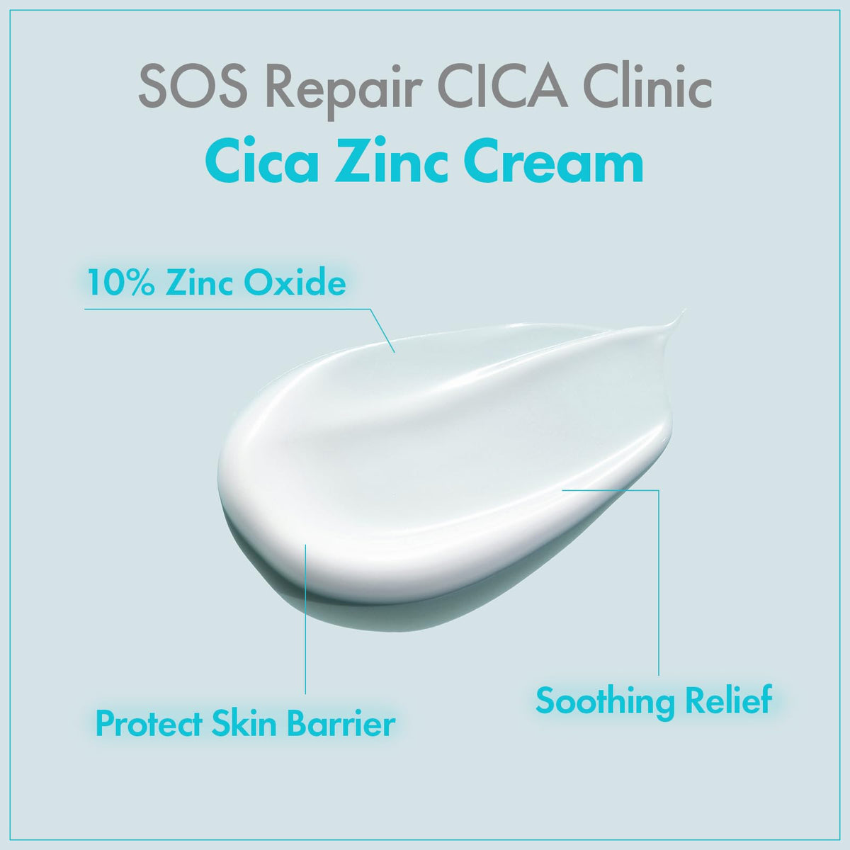 TOSOWOONG cream applied on hand showing coverage and calming effect