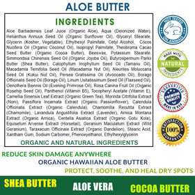 Total Activation soothing sunburn relief on arms to reduce tightness and dryness
