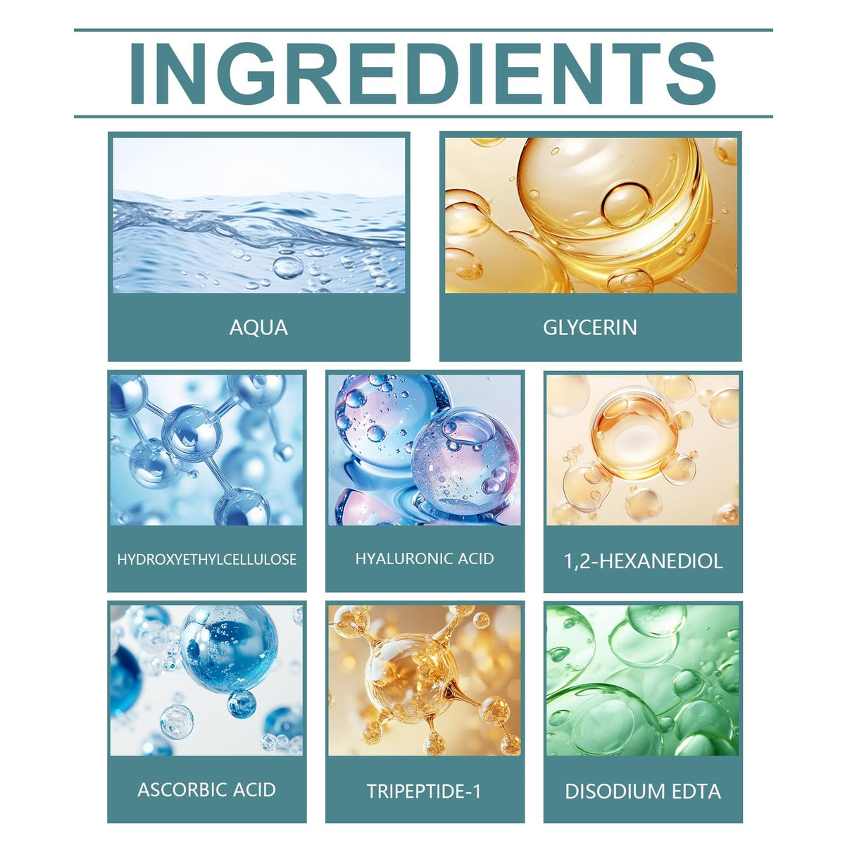Total Package Serum texture close-up highlighting lightweight gel hydration