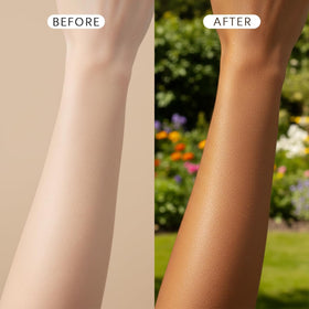 Total ReliefSun Purevlab patch on vanity suggesting daily routine use