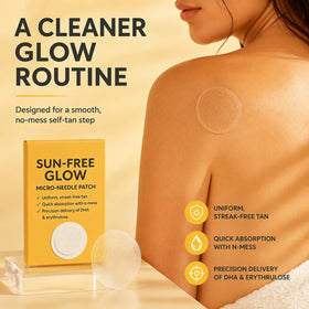 Total ReliefSun Purevlab single patch close-up demonstrating easy application