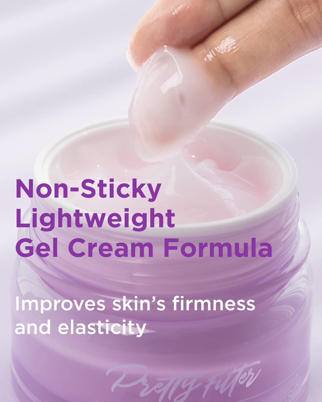 Touch In Sol before and after absorption showing improved skin texture and hydrated finish