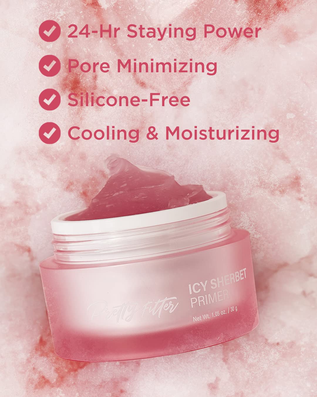 TOUCH IN SOL pump dispensing gel primer demonstrating easy, mess-free application benefit