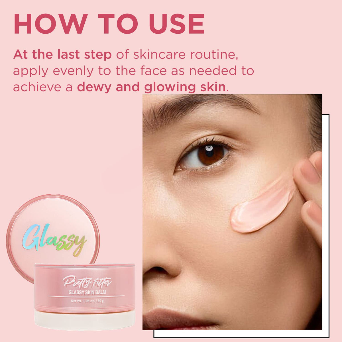 TOUCH IN SOL on vanity with mirror portraying daily routine and glowing skin result