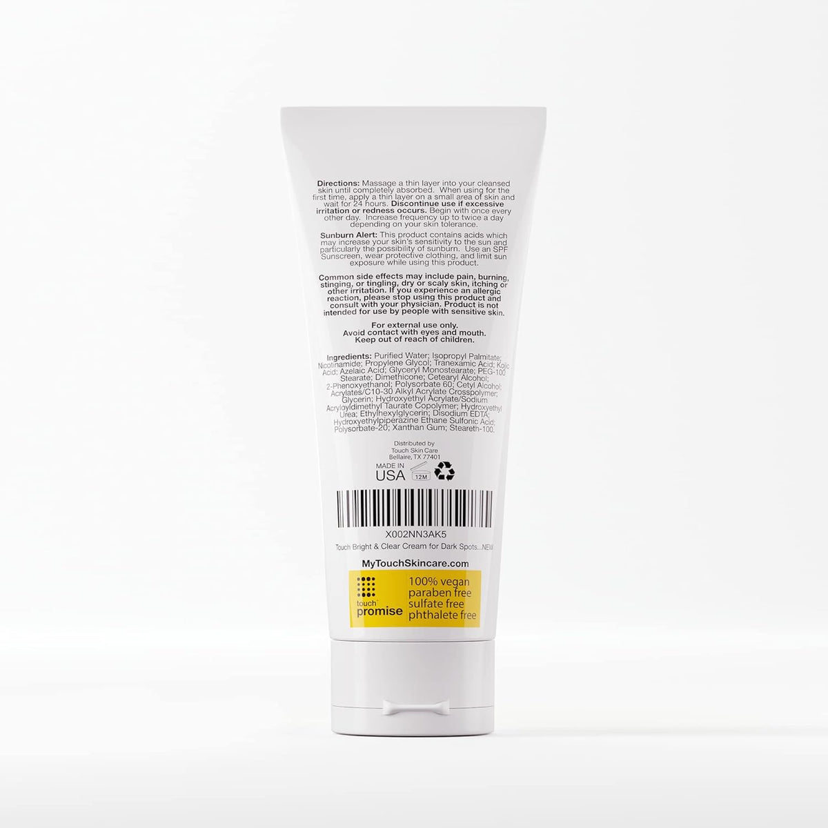 TOUCH radiance cream on bathroom vanity in lifestyle setting for routine integration