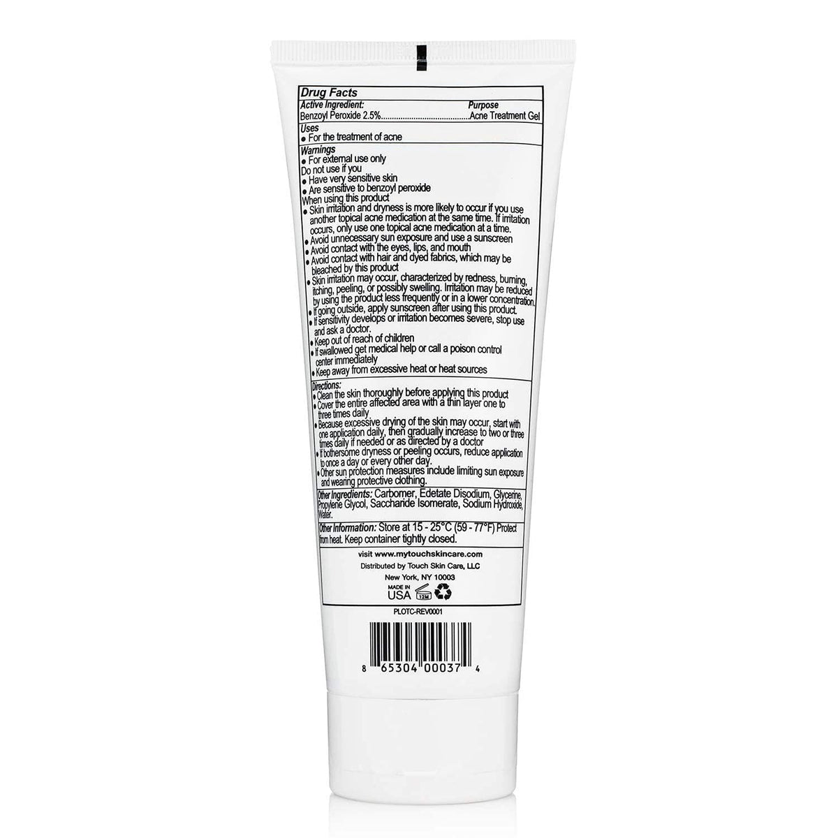 TOUCH bottle in hand showing size and travel-friendly benefit
