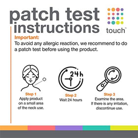 TOUCH 3.3 oz tube packed in travel bag for TSA-friendly convenience