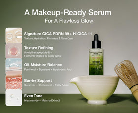 TOUN28 dispensed drop on hand, demonstrating hydration and makeup-prep benefit