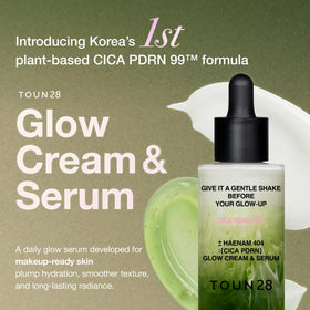 TOUN28 dual-layer serum after shaking, showing oil-moisture balance benefit