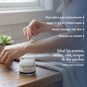 Toups and Co face usage applying balm for concentrated daily moisture
