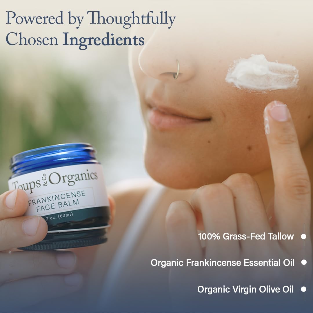 Toups and Co applying balm on hand demonstrating quick absorption benefit