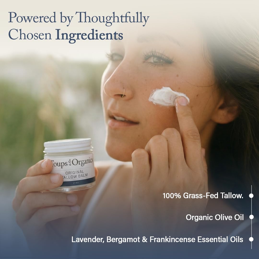 Toups and Co balm being smoothed on hand for rapid moisturizing benefit