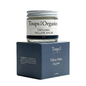 Toups and Co jar front view showing clean branding and natural balm