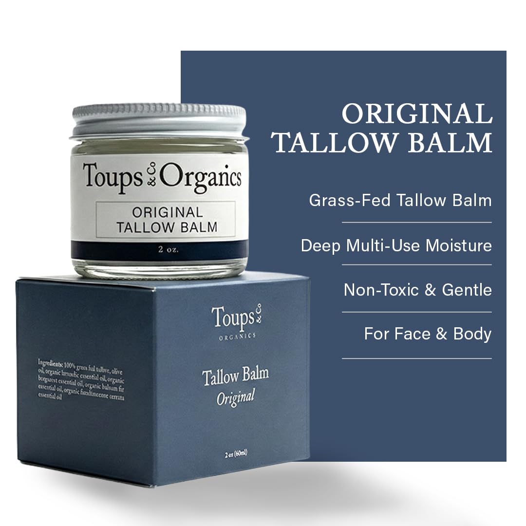 Toups and Co glass jar with recyclable symbol showing eco-friendly packaging benefit
