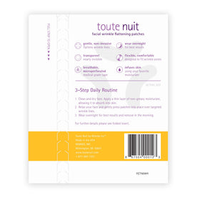 Toute Nuit patch applied on forehead demonstrating secure fit