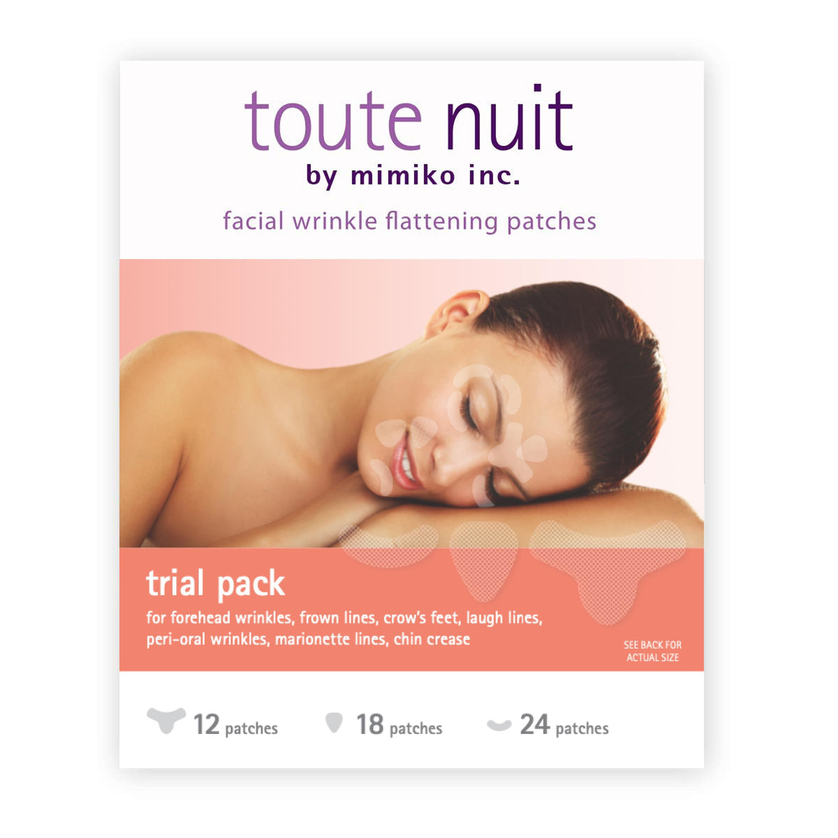 Toute Nuit close-up of patch texture highlighting transparent comfort