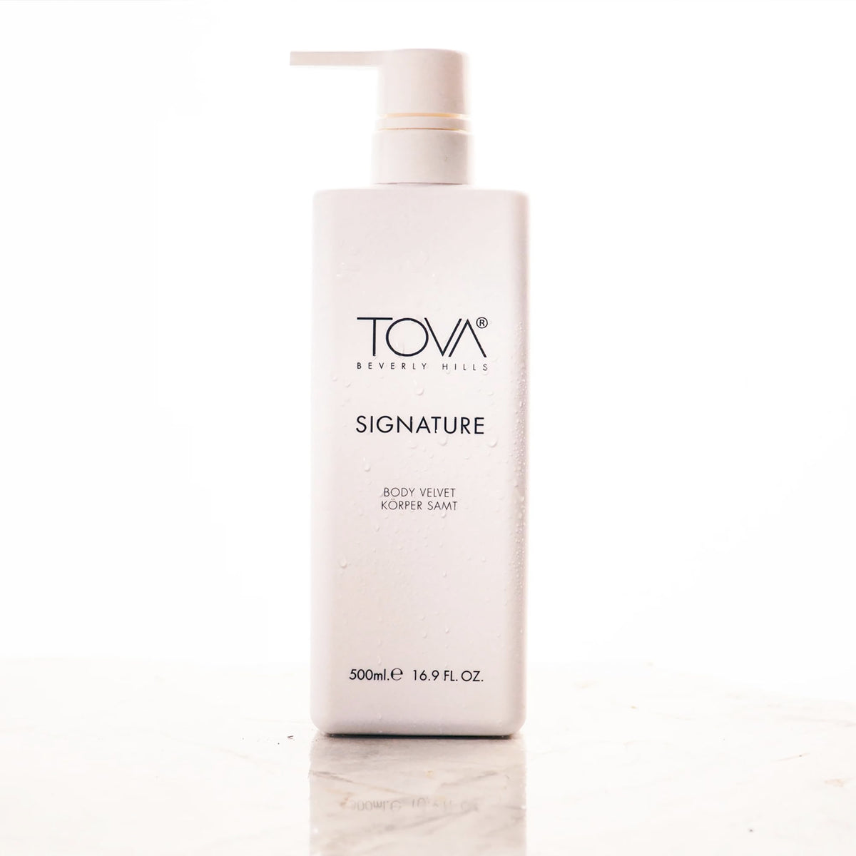 Tova pump detail demonstrating easy one-handed dispensing and convenience