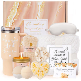 Tova's Creations gift box front view shows elegant presentation and instant gift readiness
