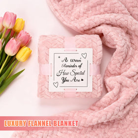 Tova's Creations fuzzy socks and silk eye mask arrangement promoting restful comfort
