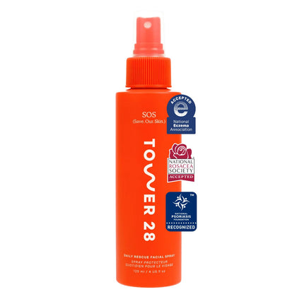 Tower 28 front packaging shows bottle and branding for easy identification and purchase