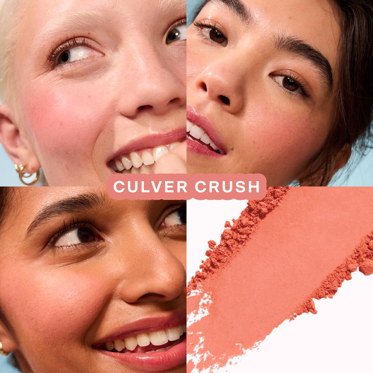 Tower 28 GetSet brush pressing powder illustrating easy application and buildable pigment
