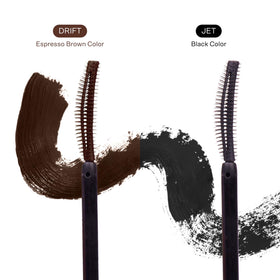 Tower 28 MakeWaves texture swatch showing smooth, non-clumping brown formula