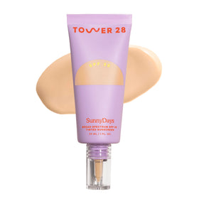 Tower 28 front packaging showing SPF 30 and shade information for quick identification