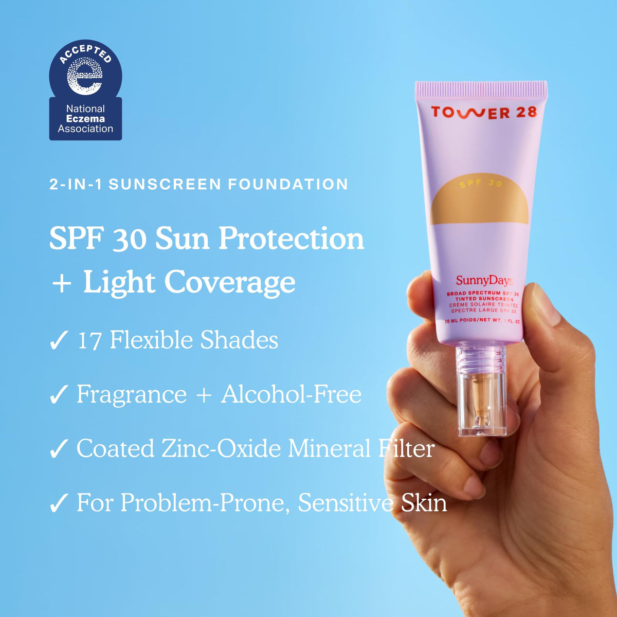 Tower 28 SunnyDays tube and cap detail highlighting portable design