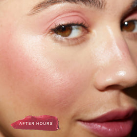 Tower 28 BeachPlease applied to cheeks demonstrating natural, radiant flush benefit