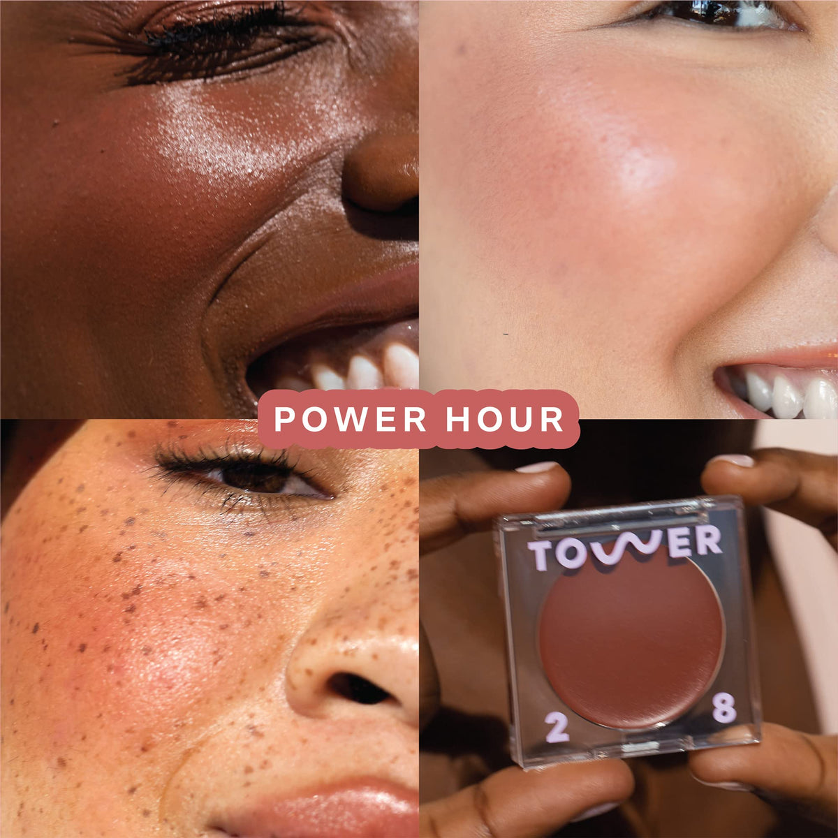 Tower 28 BeachPlease open stick revealing creamy texture that blends for dewy color
