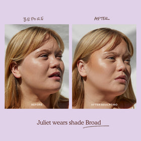 Tower 28 jawline closeup blended for seamless sculpting and definition