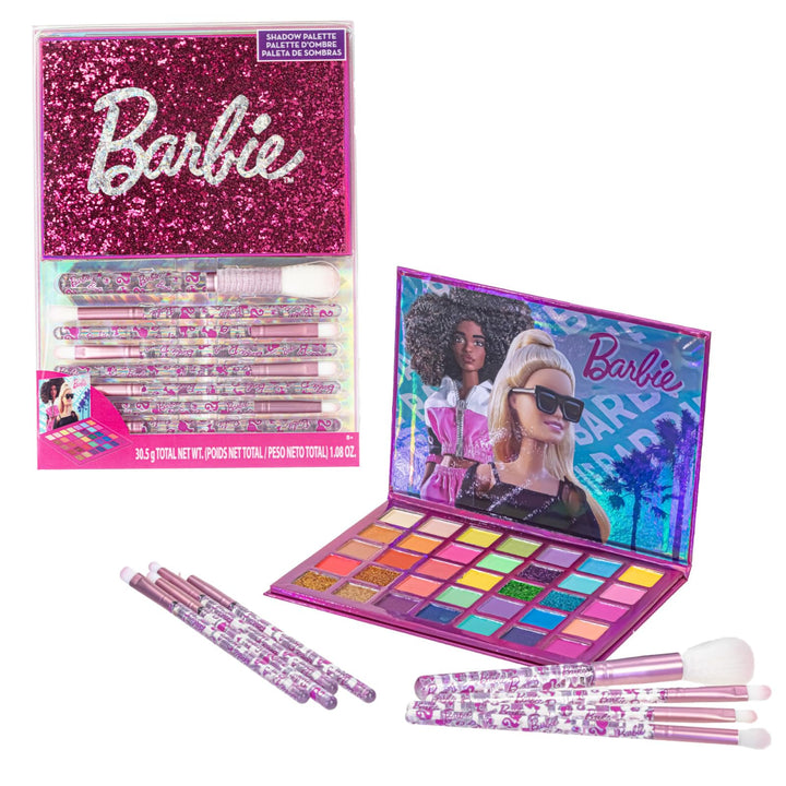 Townley Girl front packaging showing palette cover and Barbie branding, ideal gift appeal