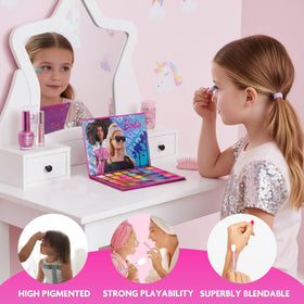 Townley Girl palette next to hand illustrating scale and pocketable convenience