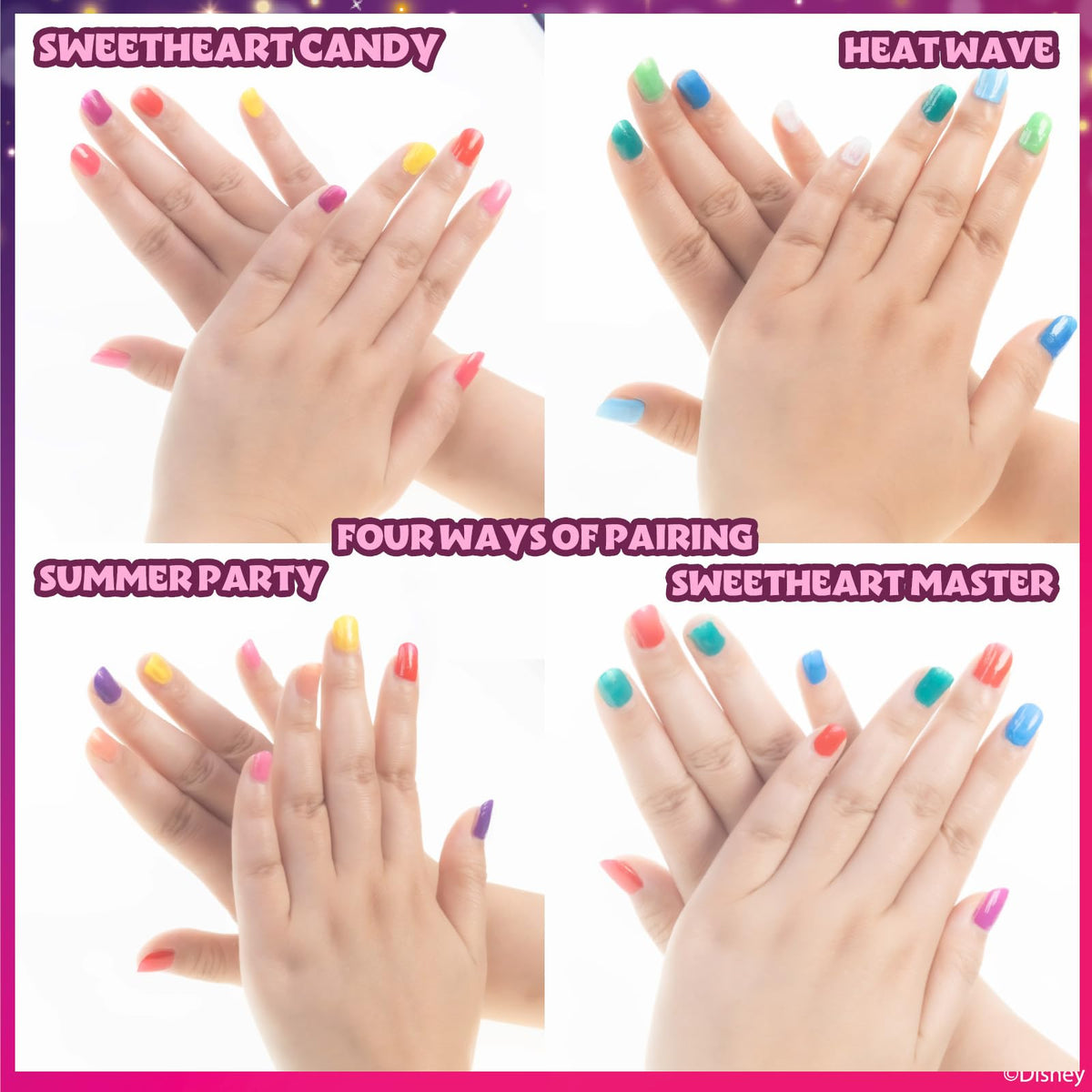 Townley Girl brush applying polish showing smooth coverage for small nails