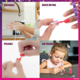 Townley Girl toe spacers and nail file included to simplify pedicure steps