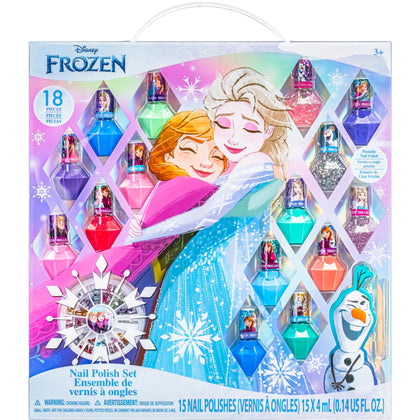 Townley Girl front packaging showing Frozen nail set and colors, playful presentation benefit