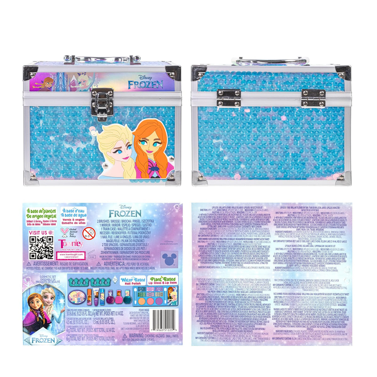 Townley Girl label and flavor closeup showing kid-safe scents and clear ingredients