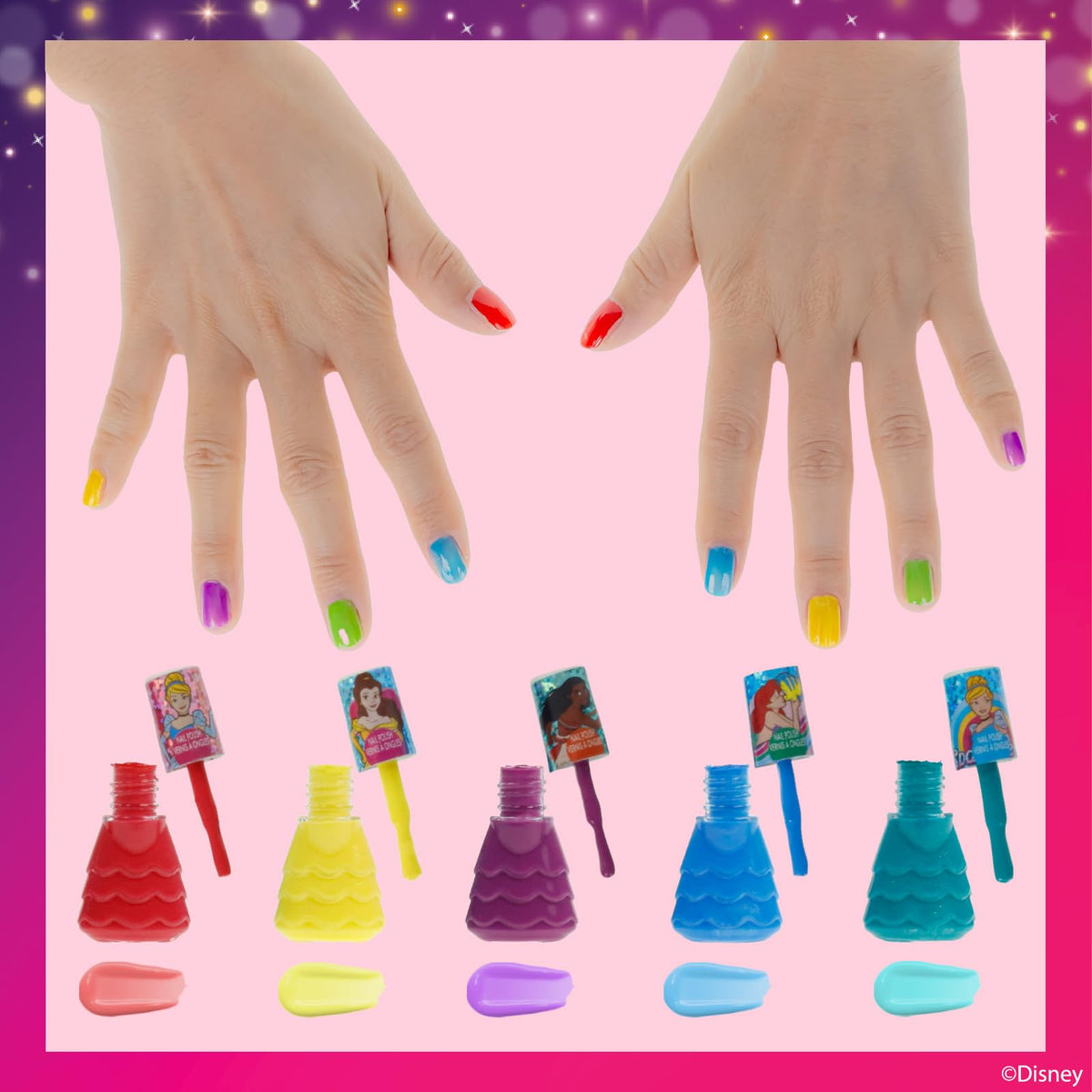 Townley Girl close-up of glitter shades highlighting sparkle and fun