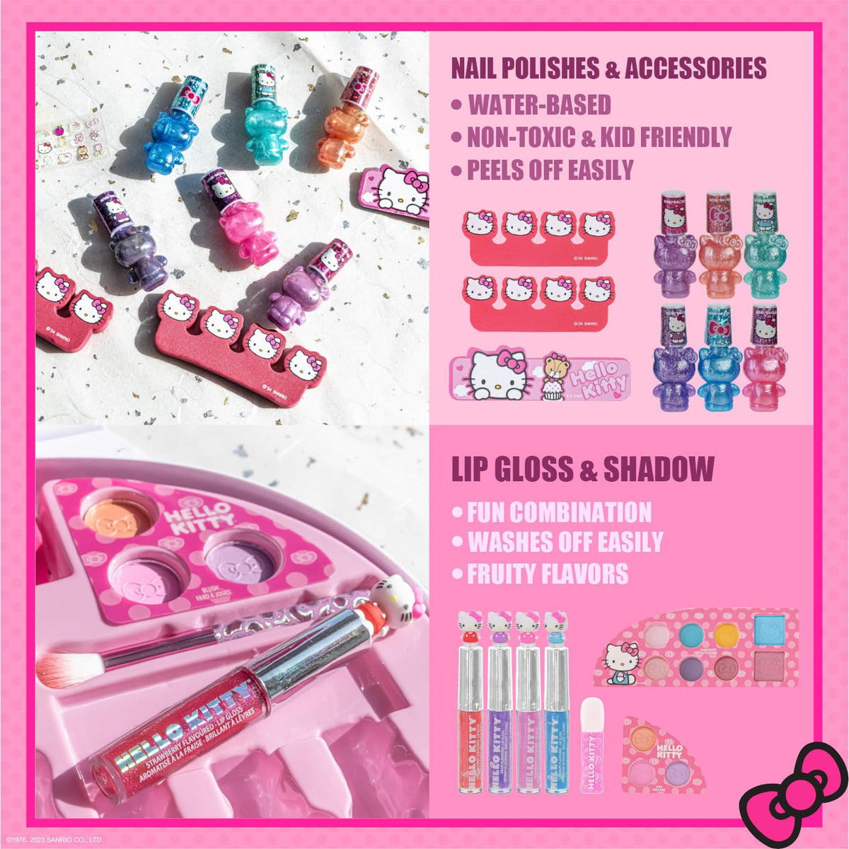 Townley Girl close-up of peelable nail polish bottles showing bright colors