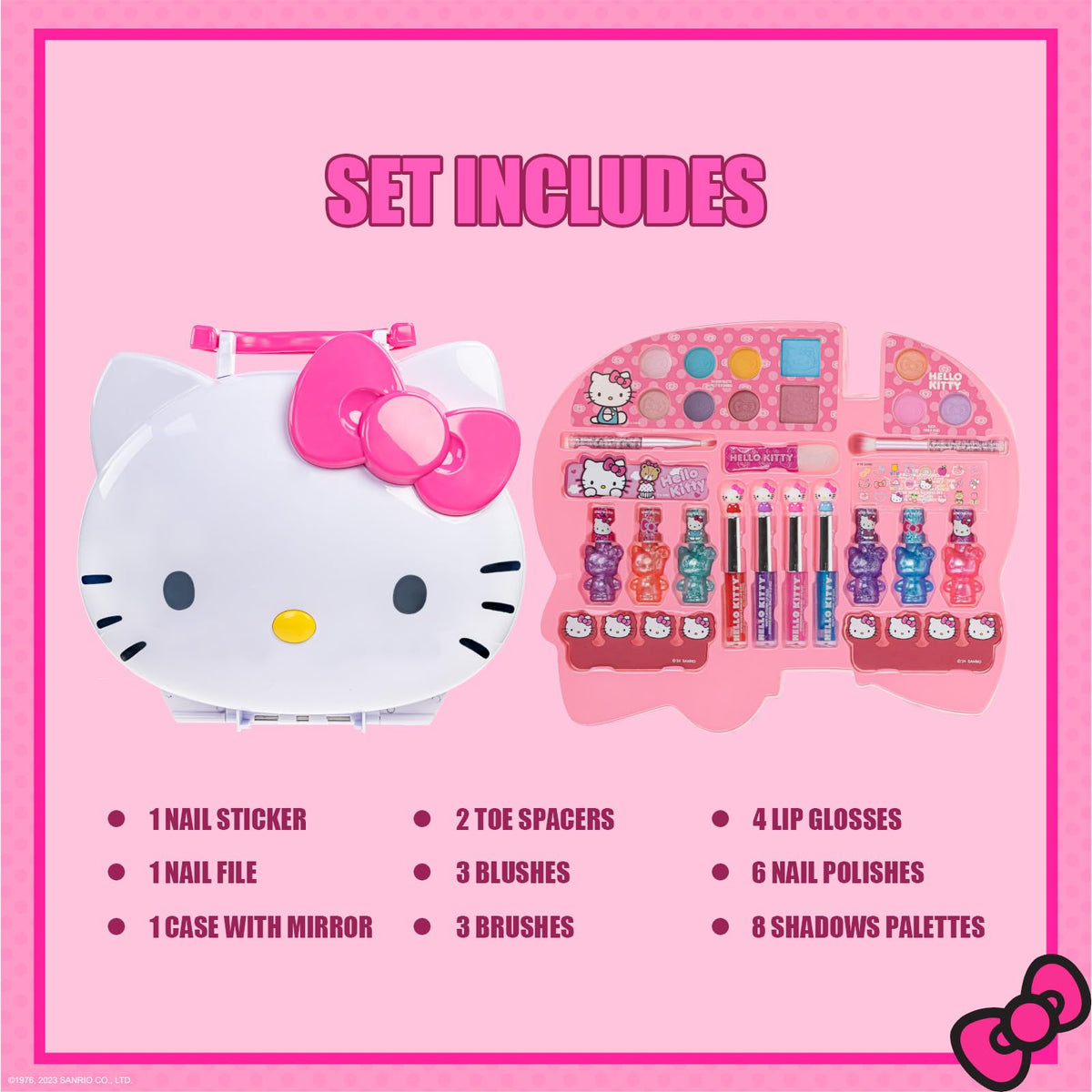 Townley Girl open vanity with light-up mirror enhancing pretend play